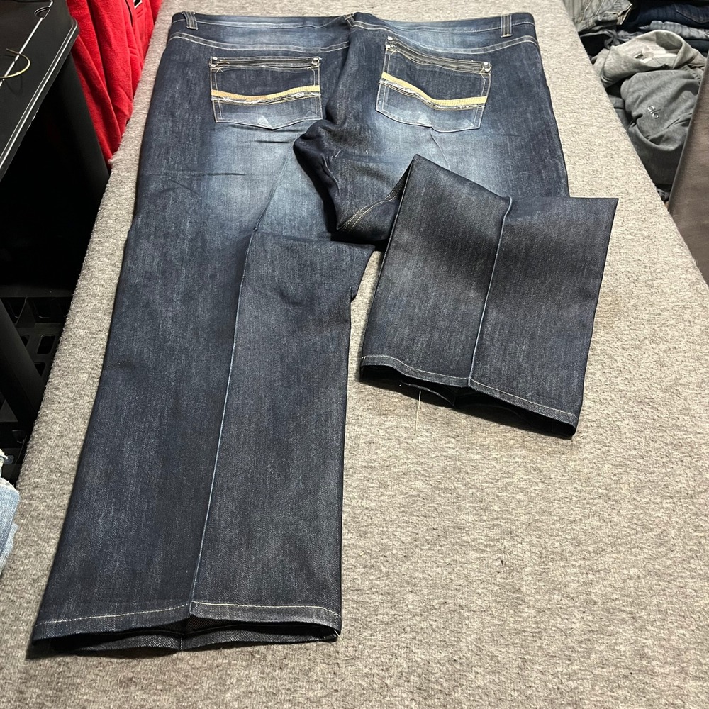Lions Crest English Laundry Mens 50x32 Straight Leg Dark Wash Denim Jeans